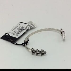 House of Harlow silver triangle tesselation cuff Bracelet